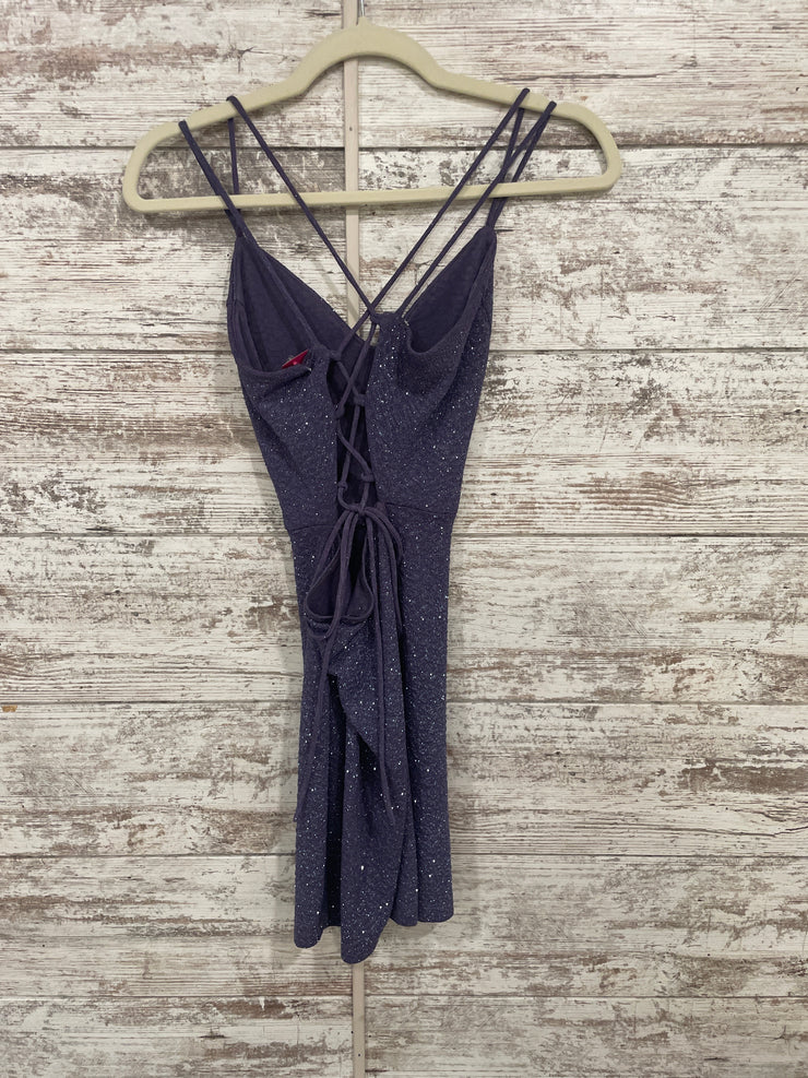 LAVENDER SPARKY SHORT DRESS
