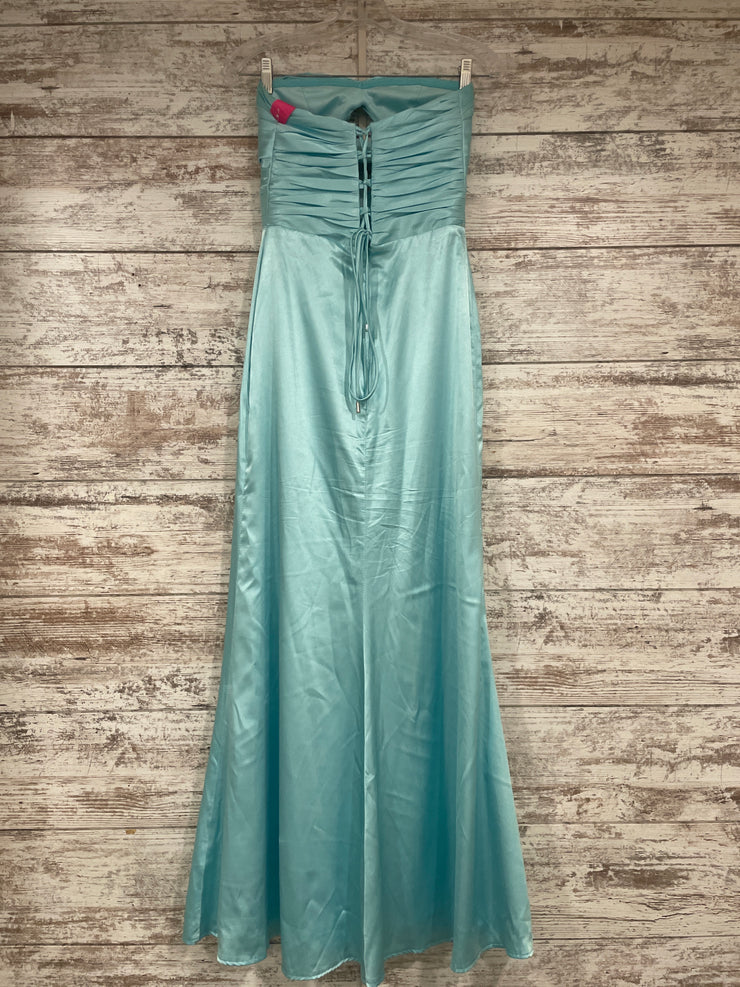 BLUE LONG EVENING GOWN