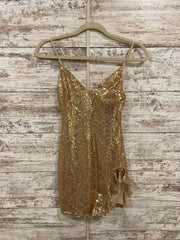 GOLD SPARKLY SHORT DRESS