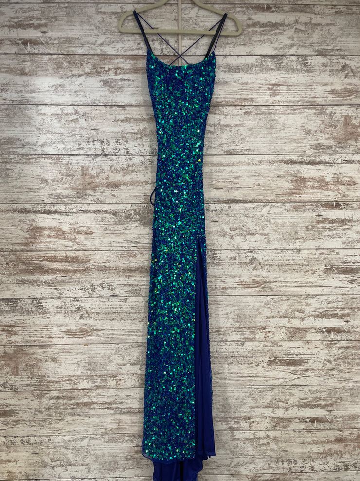 ROYAL BLUE SEQUIN DRESS (NEW)