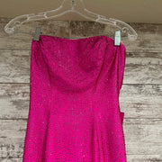 PINK SPARKLY LONG EVENING GOWN