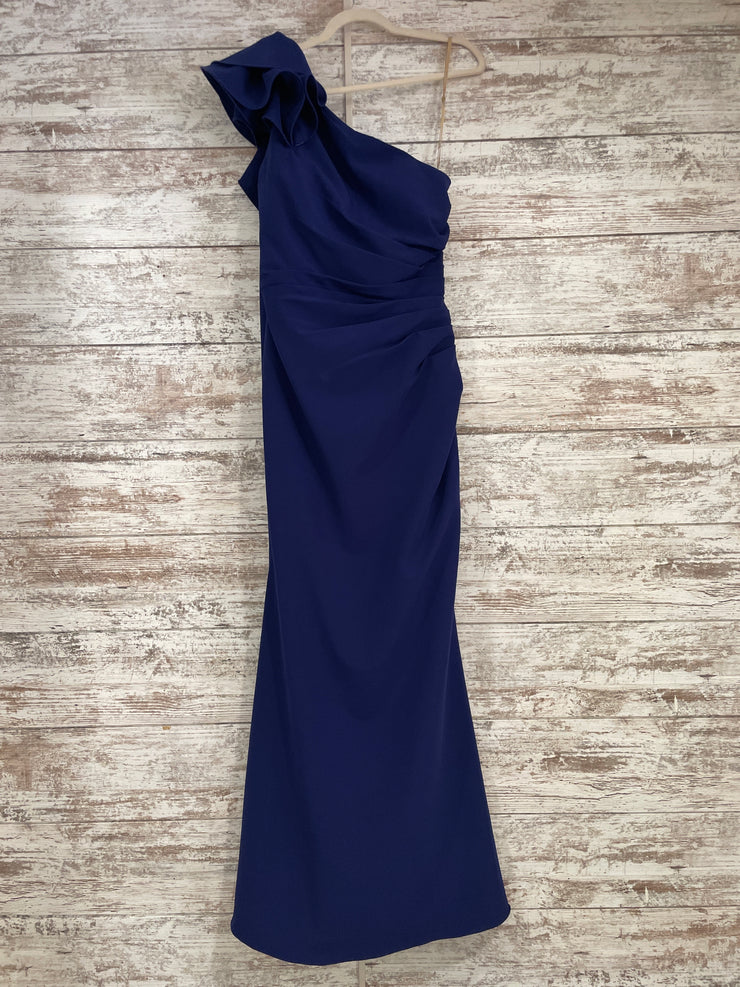 ROYAL BLUE LONG EVENING GOWN