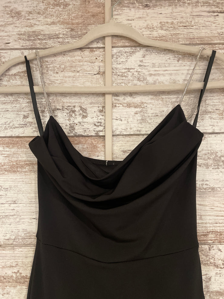 BLACK LONG EVENING GOWN