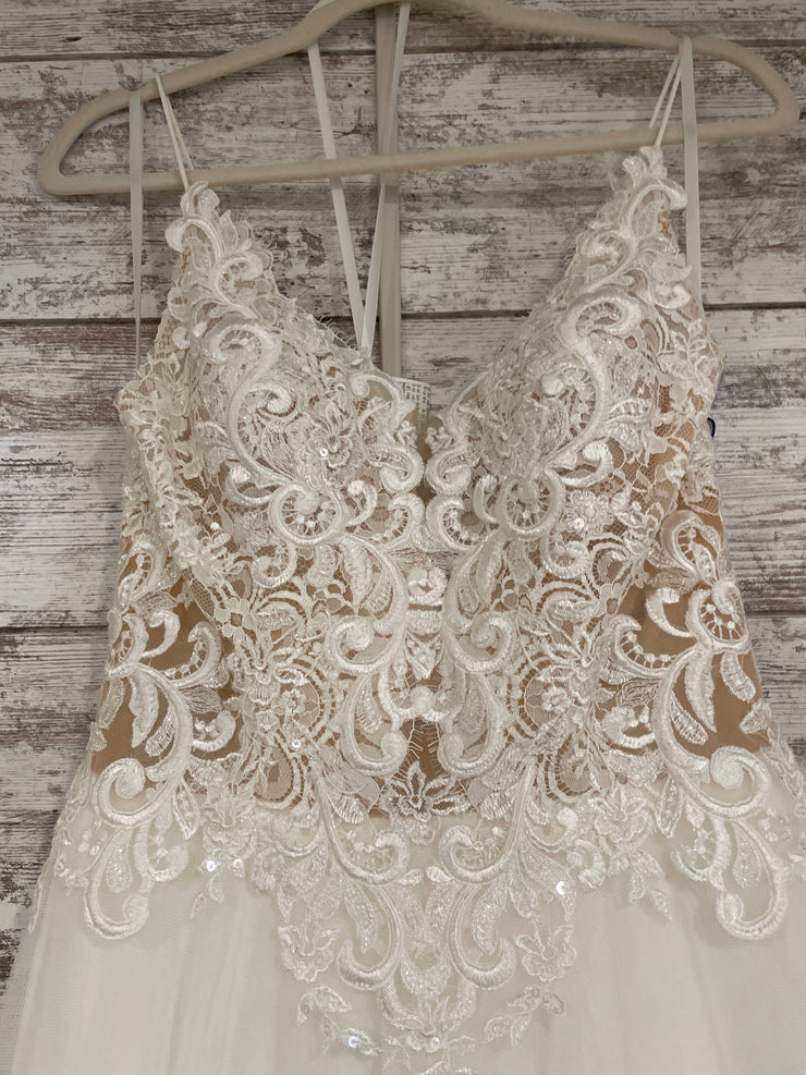 IVORY/NUDE WEDDING GOWN $1400