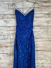 ROYAL BLUE SPARKLY MERMAID GOW