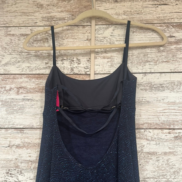 NAVY SPARKLY LONG DRESS