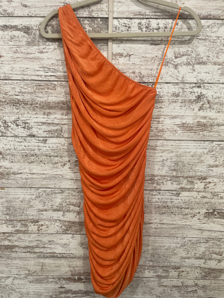 ORANGE ONE SHOULDER SHORT