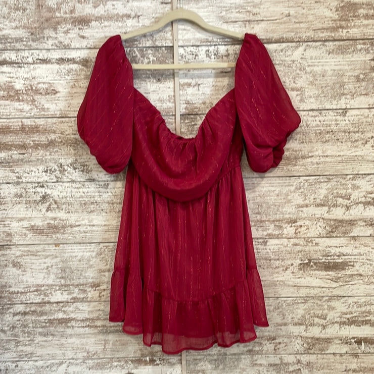 BURGUNDY SHORT DRESS (NEW)