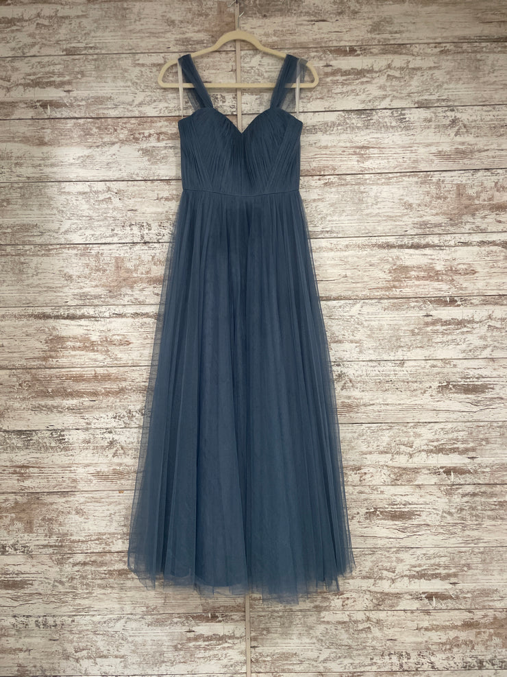 BLUE A LINE GOWN