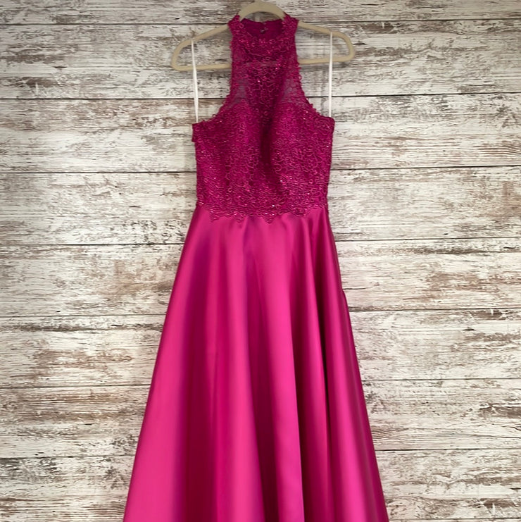 PINK A LINE GOWN