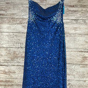 ROYAL BLUE FULL SEQUIN DRESS