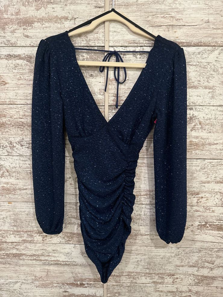 NAVY SPARKLY SHORT DRESS (NEW)