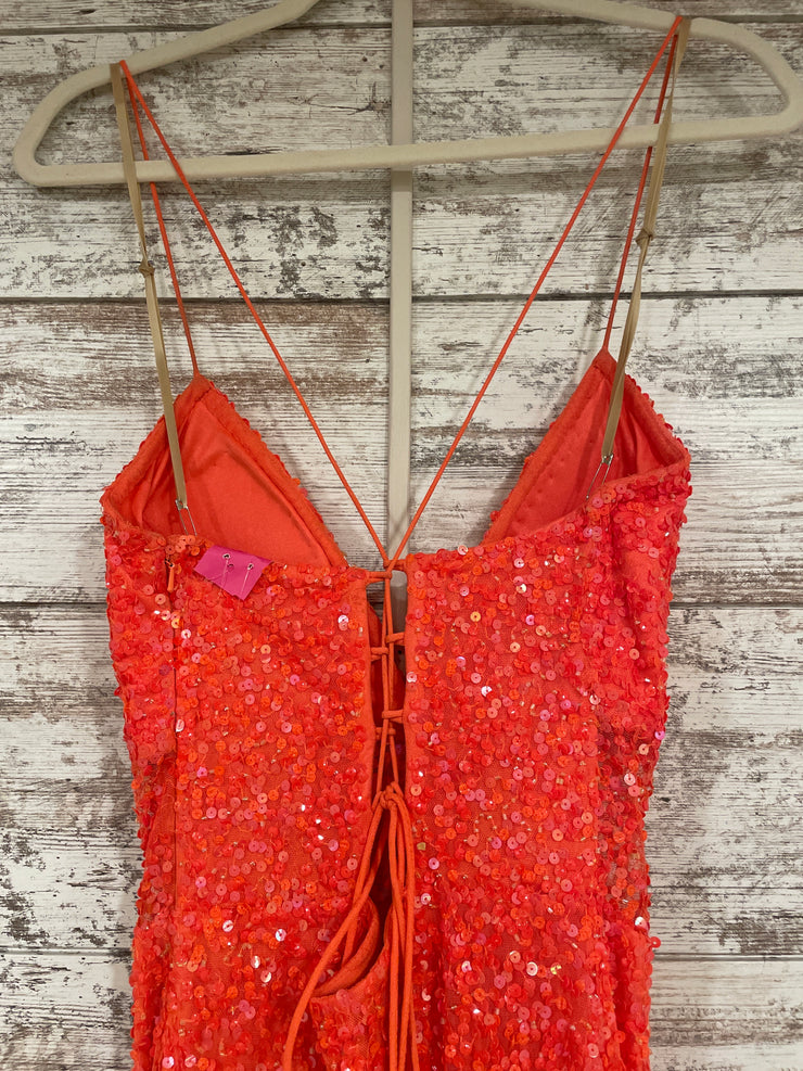 ORANGE FULL SEQUIN MERMAID