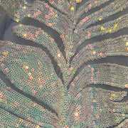 BLUE/PINK SEQUIN LONG DRESS