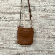 BROWN LEATHER CROSSBODY PURSE