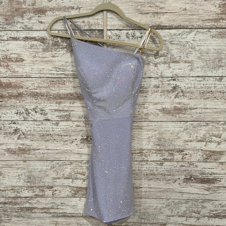LAVENDER SPARKLY SHORT DRESS