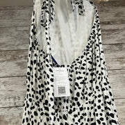 BLACK/WHITE COTTON DRESS-NEW