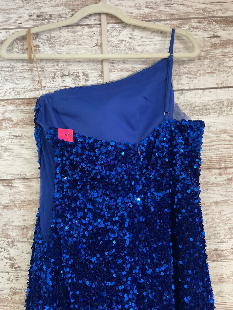 ROYAL BLUE SEQUIN LONG DRESS