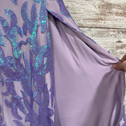 PURPLE SEQUIN LONG DRESS