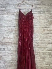 BURGUNDY SPARKLY DRESS (NEW)