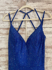 ROYAL BLUE BEADED DRESS