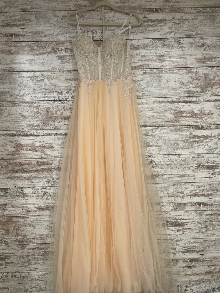 PEACH A LINE GOWN (NEW)