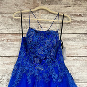 ROYAL BLUE/FLORAL A LINE (NEW)