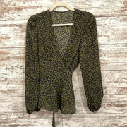 GREEN/BLACK WRAP TOP (NEW)