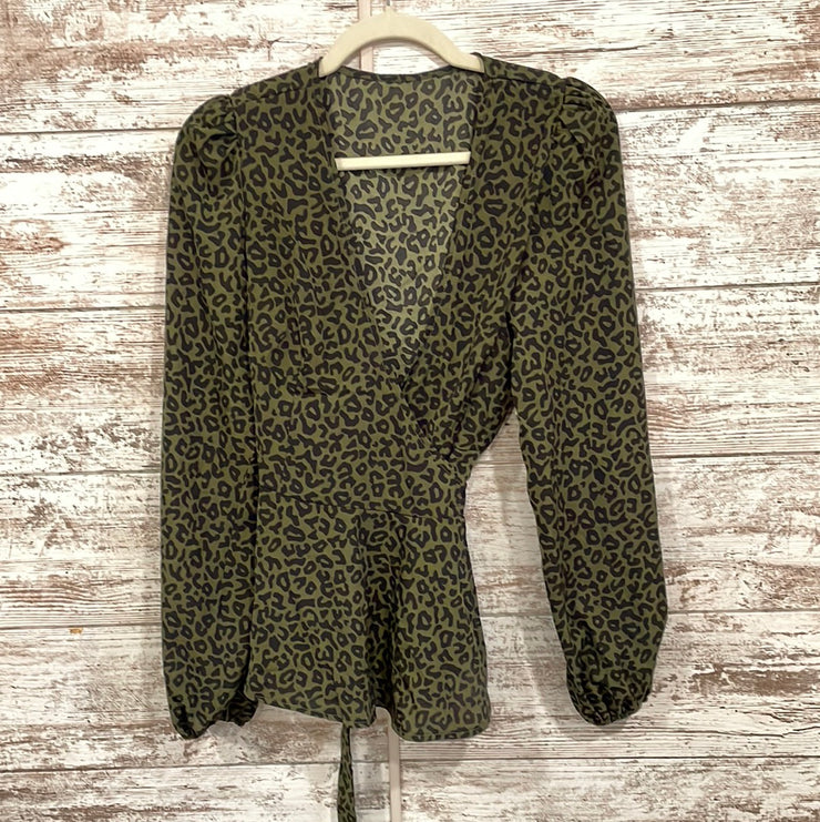 GREEN/BLACK WRAP TOP (NEW)