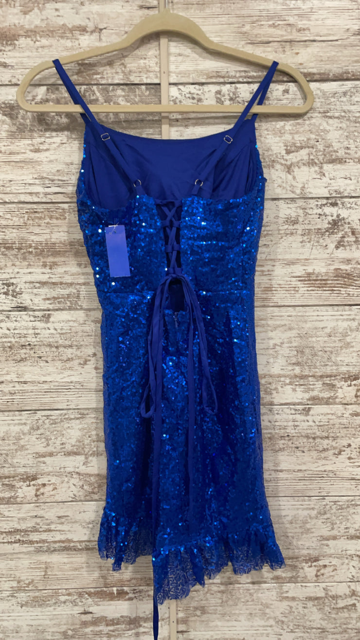 ROYAL BLUE SPARKLY DRESS (NEW)