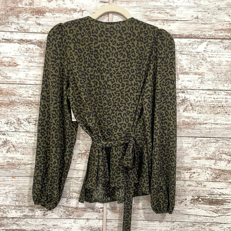 GREEN/BLACK WRAP TOP (NEW)