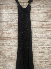 BLACK SPARKLY LONG DRESS