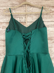 GREEN A LINE GOWN