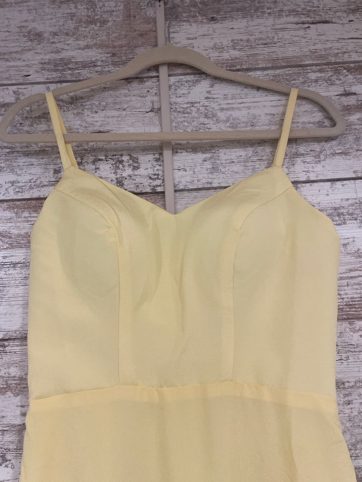 YELLOW LONG EVENING GOWN - NEW