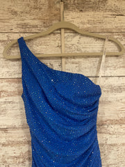 ROYAL BLUE SPARKLY LONG DRESS