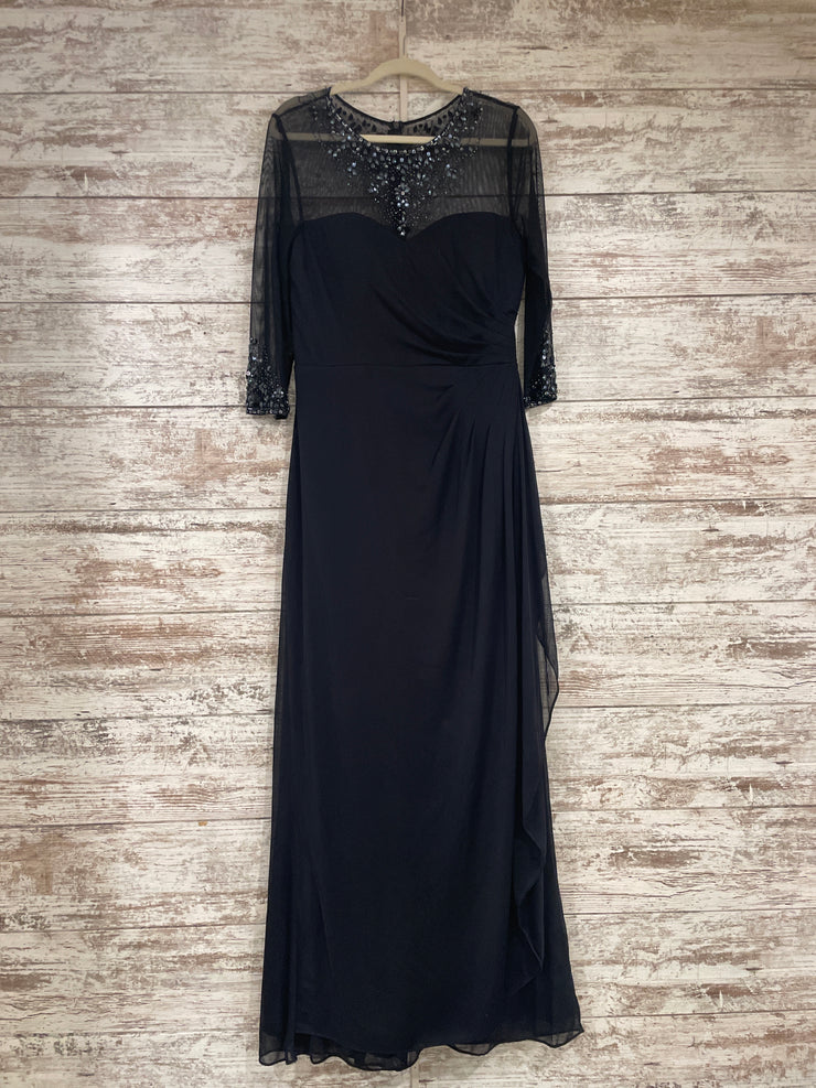 NAVY LONG EVENING GOWN