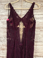 BURGUNDY LONG DRESS (NEW)