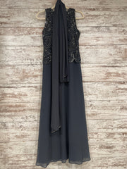 GRAY/SILVER SPARKLY LONG DRESS