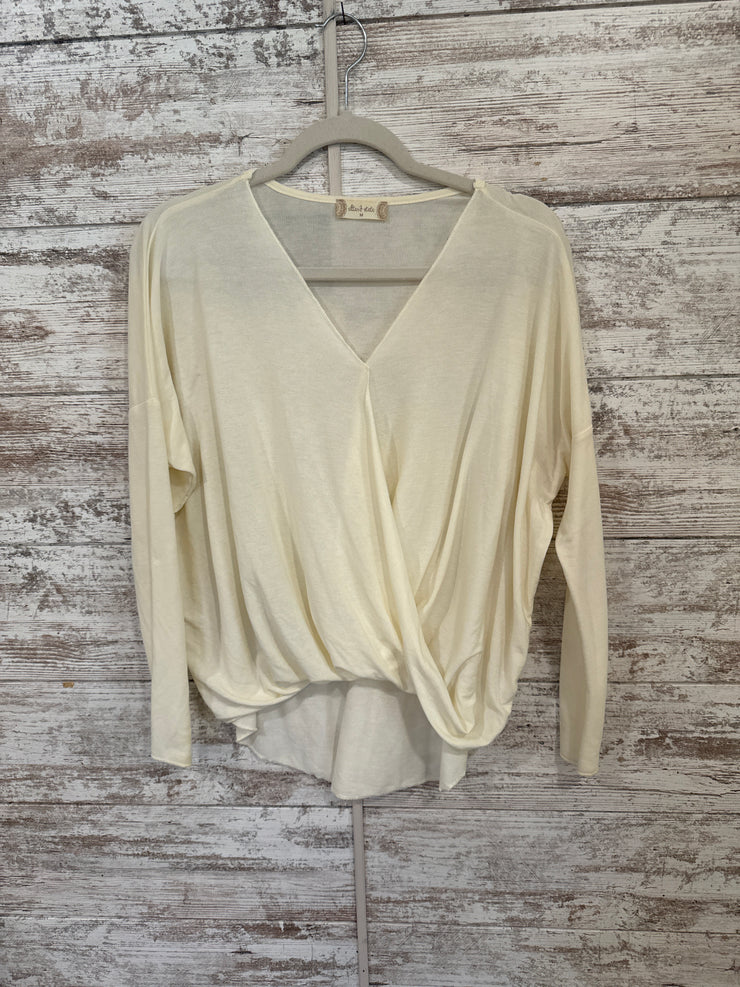 IVORY LONG SLEEVE TOP