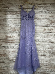 LAVENDER/FLORAL LONG DRESS-NEW