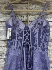 LAVENDER/FLORAL LONG DRESS-NEW