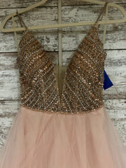 PINK BEADED TOP PRINCESS GOWN