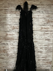 BLACK/FLORAL LONG DRESS $1798