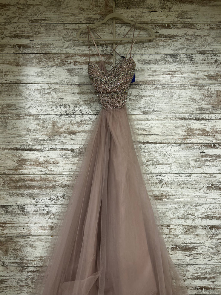 BLUSH BEADED TOP A LINE (NEW)