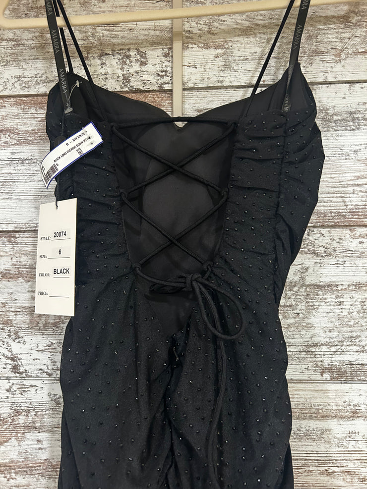 BLACK LONG EVENING GOWN (NEW)