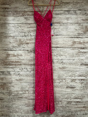 PINK SEQUIN LONG DRESS (NEW)