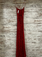 RED SEQUIN LONG DRESS (NEW)