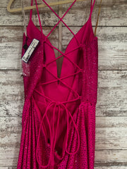 PINK BEADED LONG DRESS (NEW)