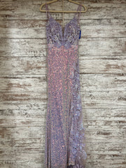 LAVENDER SPARKLY LONG DRESS