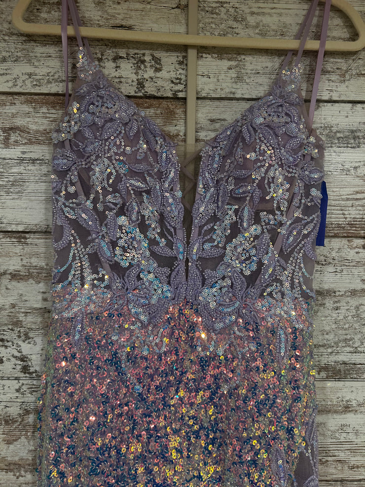 LAVENDER SPARKLY LONG DRESS
